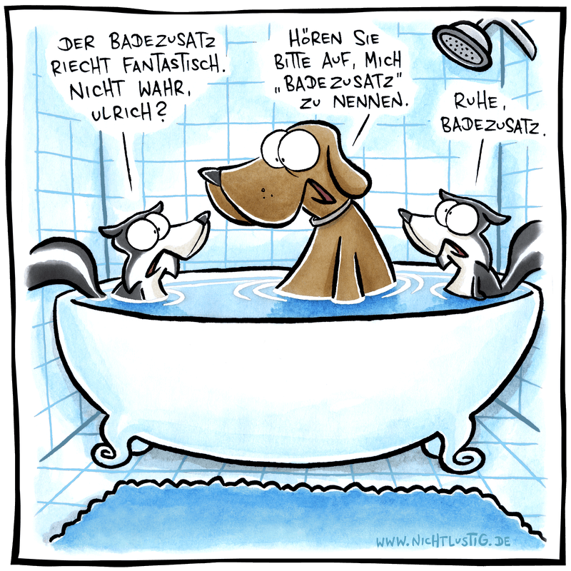 NICHTLUSTIGCartoon BADEZUSATZ
