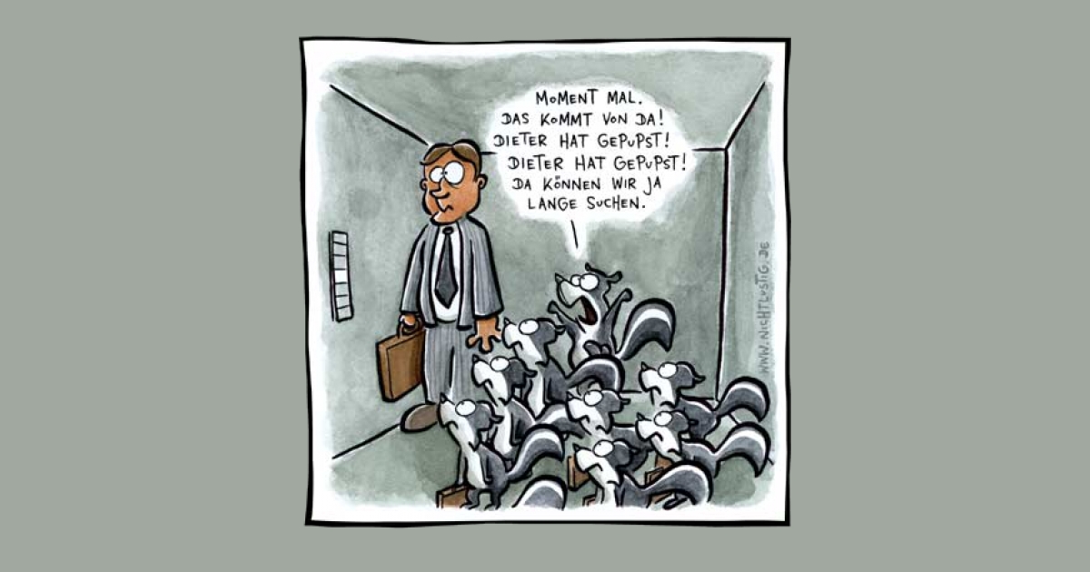 NICHTLUSTIGCartoon GEPUPST
