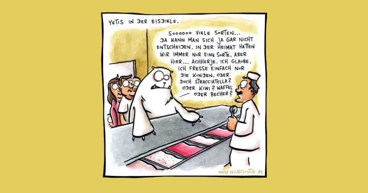 NICHTLUSTIGCartoon SCHWERE ENTSCHEIDUNG