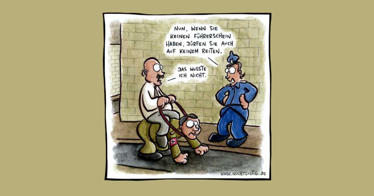 NICHTLUSTIG-Cartoon: FÜHRERSCHEIN