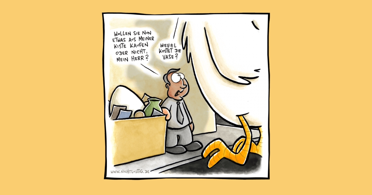 NICHTLUSTIG-Cartoon: KISTE