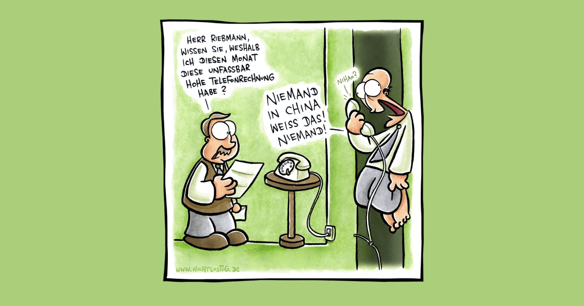 NICHTLUSTIGCartoon RECHNUNG