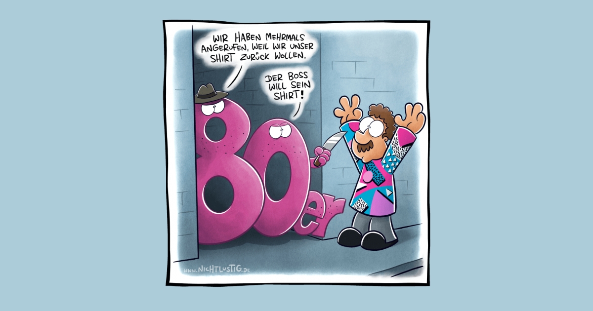 Nichtlustig Cartoon Shirt 4680